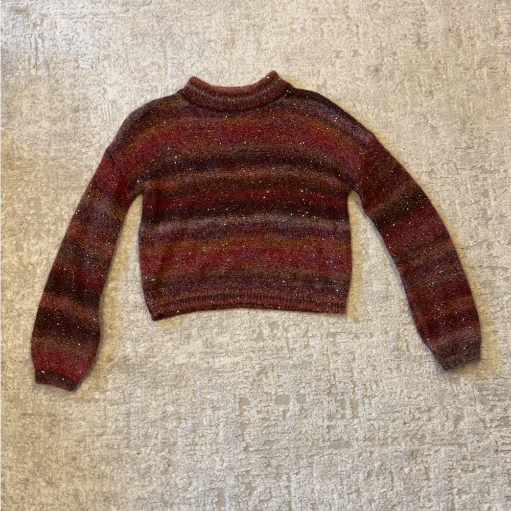 Banana Republic Fuzzy Sequined Knit Sweater Size S